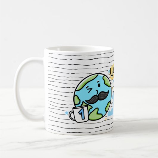 世界の最高のパパマグ父の日贈り物 コーヒーマグカップ (左)