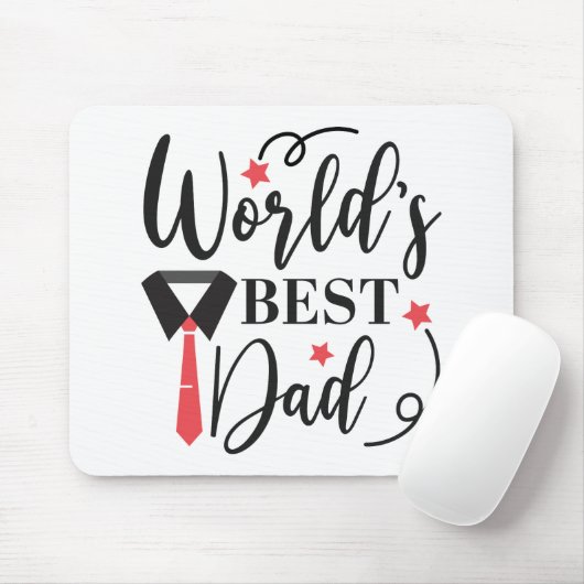 世界の最高のパパモダンタイポグラフィ |父の日 マウスパッド (マウス)