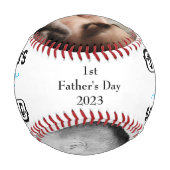 世界の最高のパパモダンメッセージ 野球ボール (裏面)