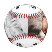 世界の最高のパパモダンメッセージ 野球ボール (正面)