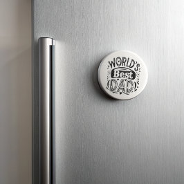 世界の最高のパパヴィンテージタイポグラフィ マグネット