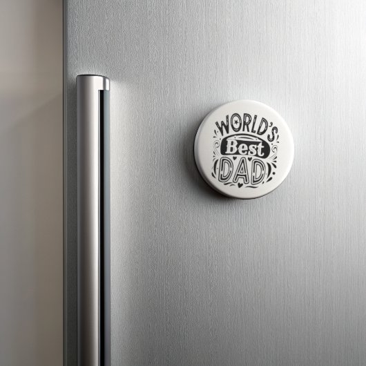 世界の最高のパパヴィンテージタイポグラフィ マグネット