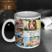 世界の最高のパパ写真コラージュ コーヒーマグカップ