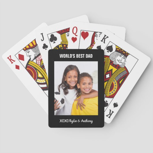 世界の最高のパパ写真 トランプ (裏面)