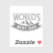 世界の最高のパパ山脈 シール (シート)