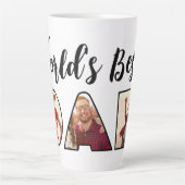 世界の最高のパパ引用文3 Photo CollageラテMag カフェラテマグ (正面)