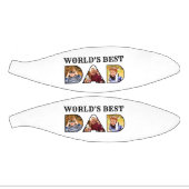 世界の最高のパパ引用文3 Photo Collage ミニバスケットボール (パネル)