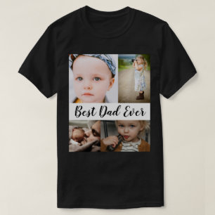 世界の最高のパパ数々の写真の父の日 Tシャツ