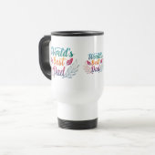 世界の最高のパパ旅行/通勤用マグカップ – 11oz トラベルマグ (正面左)