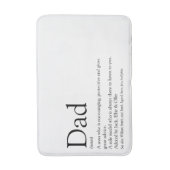 世界の最高のパパ父の定義おもしろい バスマット (正面縦)