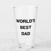 世界の最高のパパ父の愛 タンブラーグラス (正面)