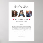 世界の最高のパパ父の日のおもしろい手紙 ポスター (正面)