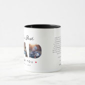 世界の最高のパパ父の日のおもしろい手紙 マグカップ (中央)