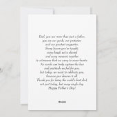 世界の最高のパパ父の日の写真コラージュ シーズンカード (裏面)