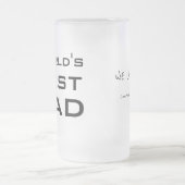 世界の最高のパパ父の日カスタム フロストグラスビールジョッキ (中央)