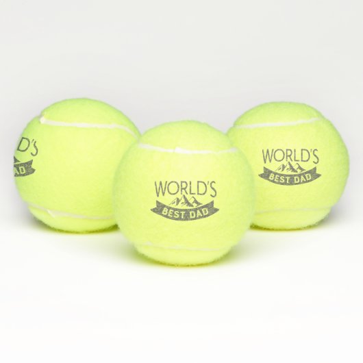 世界の最高のパパ父の日 テニスボール (マルチ)