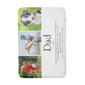 世界の最高のパパ父定義フォトおもしろい バスマット (正面縦)