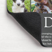 世界の最高のパパ父定義フォトグレー マウスパッド (コーナー)