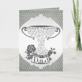 世界の最高のパパ賞文字デザイン カード (正面)