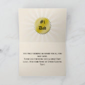 世界の最高のパパ賞証票 カード (内部)