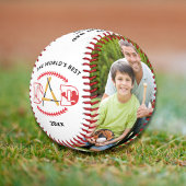 世界の最高のパパ野球カスタムの写真名 野球ボール
