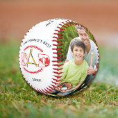 世界の最高のパパ野球カスタムの写真名 野球ボール