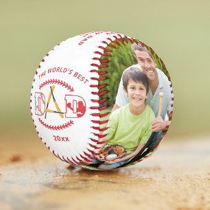 世界の最高のパパ野球カスタムの写真名 野球ボール