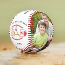 世界の最高のパパ野球カスタムの写真名