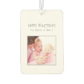 世界の最高のパパ2写真カスタム カーエアーフレッシュナー (裏面)