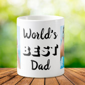 世界の最高のパパ2枚パーソナライズされた コーヒーマグカップ