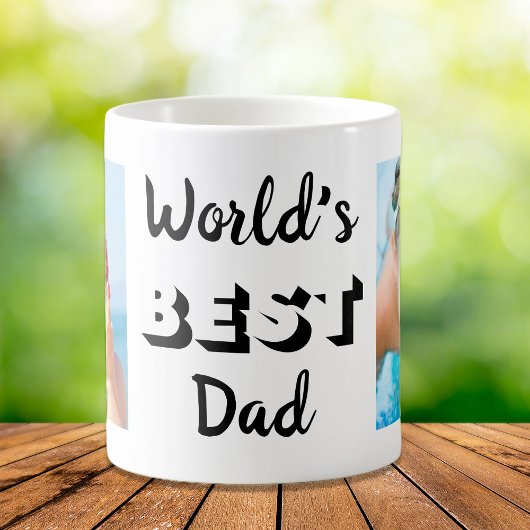 世界の最高のパパ2枚パーソナライズされた コーヒーマグカップ