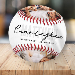 世界の最高のパパ3モダン写真の父の日 野球ボール