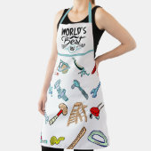 「世界の最高のパパ」ことわざDIYマニアスツール エプロン (インサイチュ)
