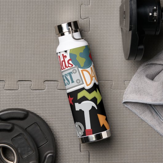 世界の最高のパパ ウォーターボトル (ジム)