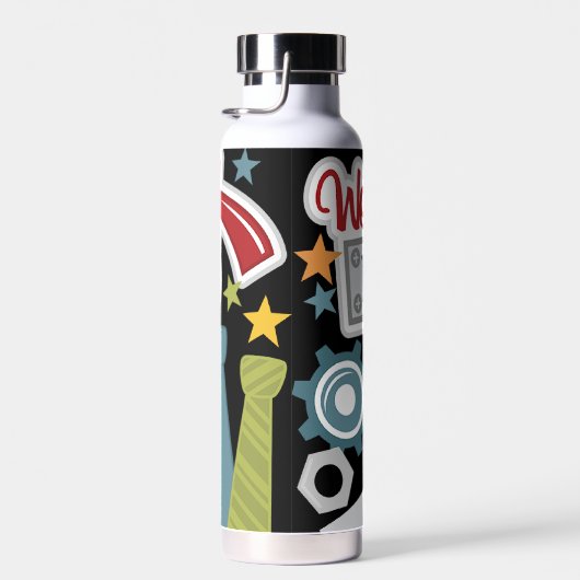 世界の最高のパパ ウォーターボトル (右面)