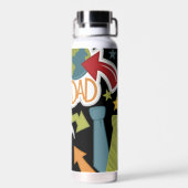 世界の最高のパパ ウォーターボトル (背面)