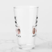 世界の最高のパパ | カスタムベビー顔 タンブラーグラス (左)