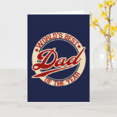 世界の最高のパパ カード (黄色い花)