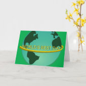 「世界の最高のパパ」 カード (黄色い花)