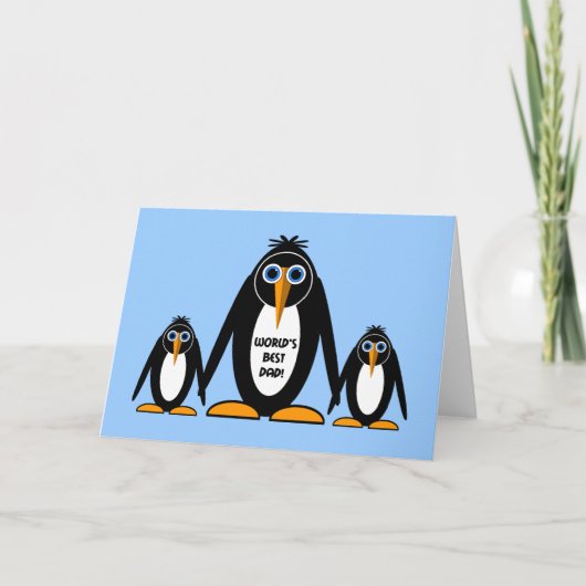 世界の最高のパパ カード (正面)