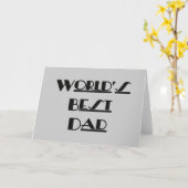 世界の最高のパパ カード (黄色い花)