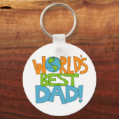 世界の最高のパパ キーホルダー (正面)