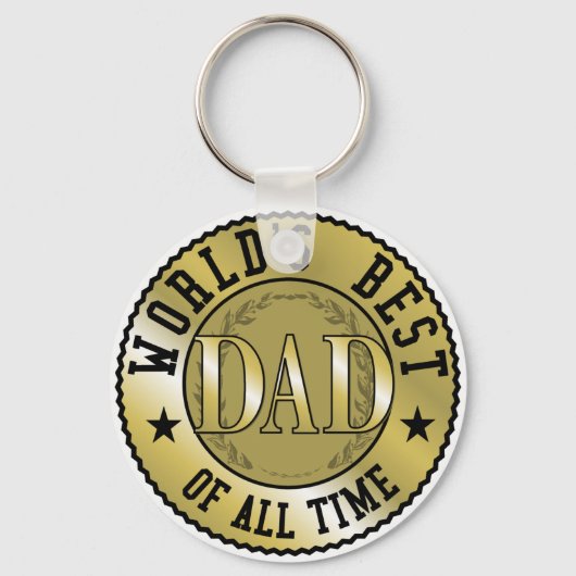 世界の最高のパパ キーホルダー (正面)