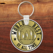 世界の最高のパパ キーホルダー (正面)