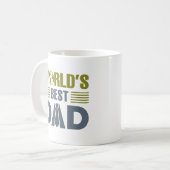 世界の最高のパパ コーヒーマグカップ (正面左)