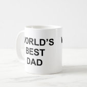 世界の最高のパパ コーヒーマグカップ (正面左)