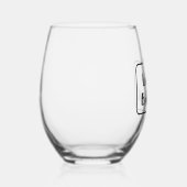 世界の最高のパパ ステムなしワイングラス (右)