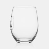 世界の最高のパパ ステムなしワイングラス (左)