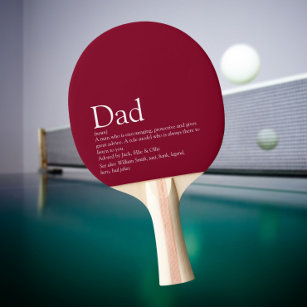世界の最高のパパ·ダディ·ファザー·デフィニション·ブルゴーニュ 卓球ラケット