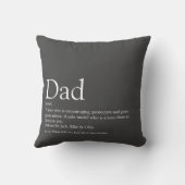 世界の最高のパパ、パパ、父の定義 クッション (裏面)